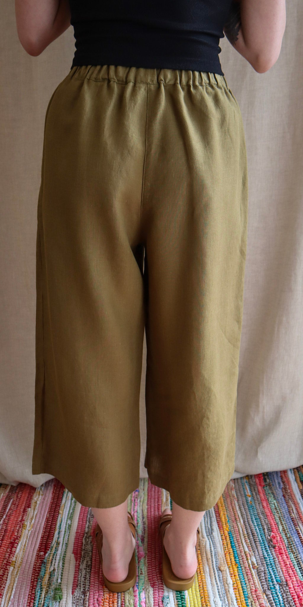 Cropped Linen Pant