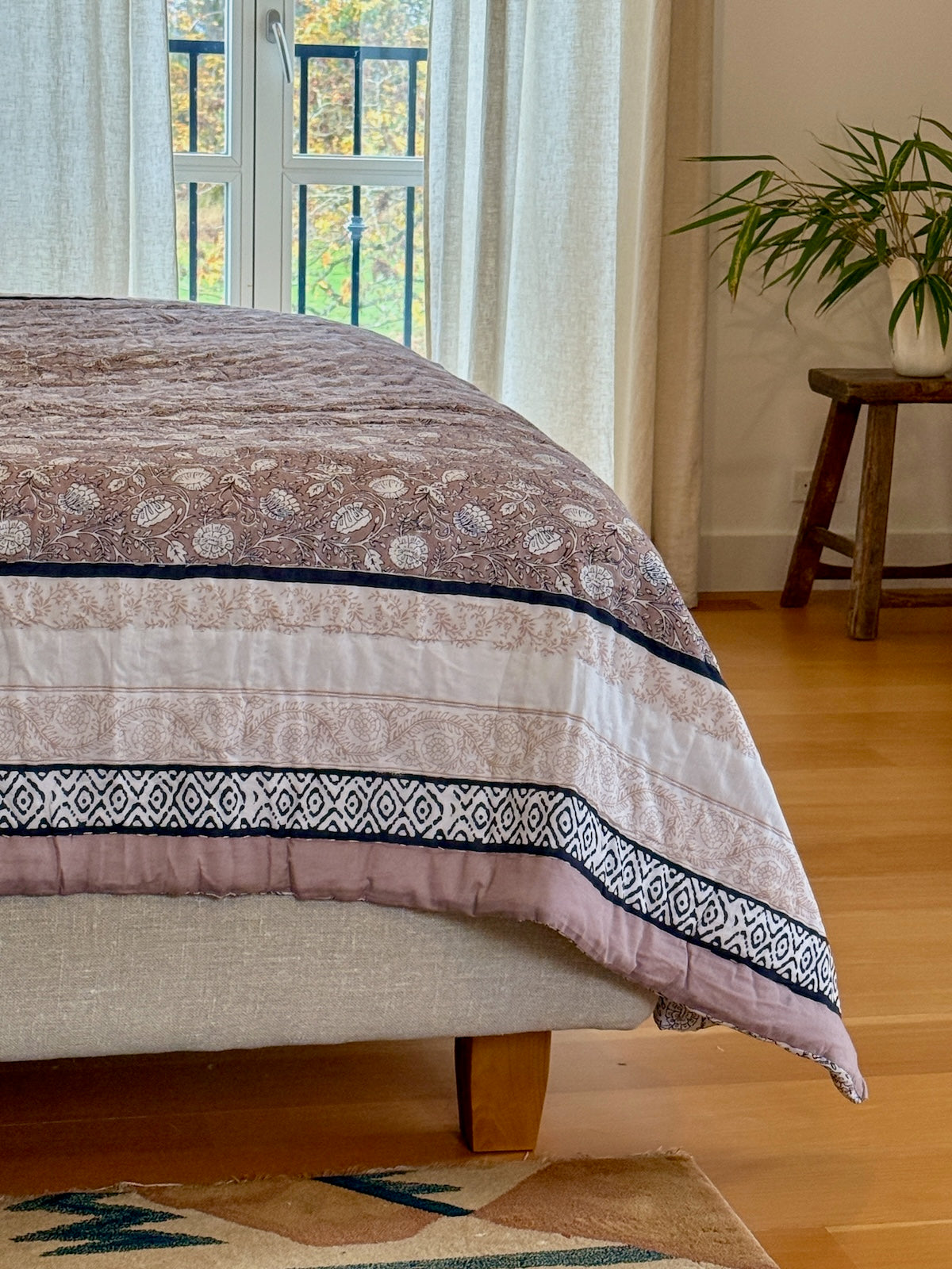 Block print Cotton Quilt