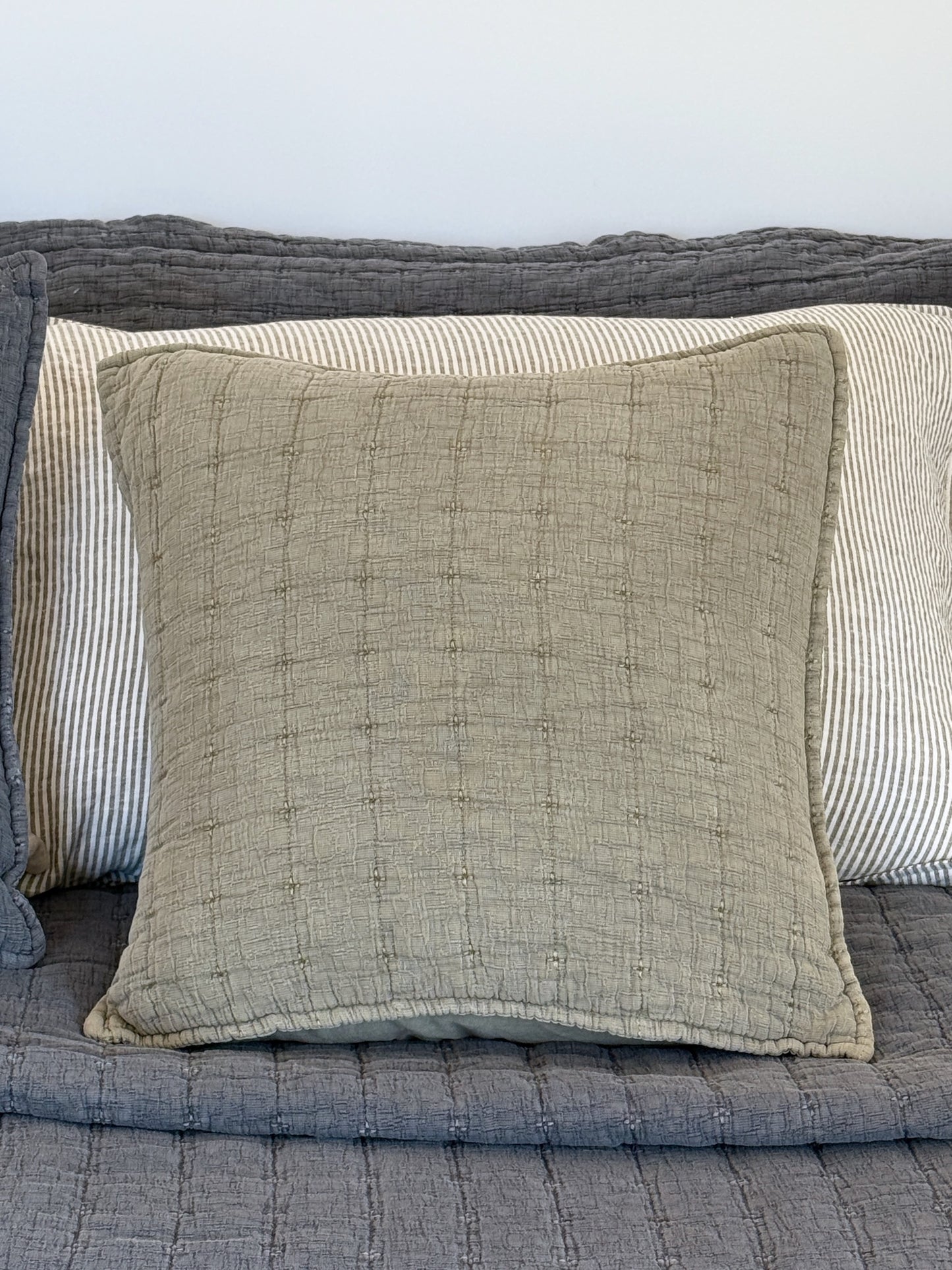 Stonewashed Cotton Cushion Covers