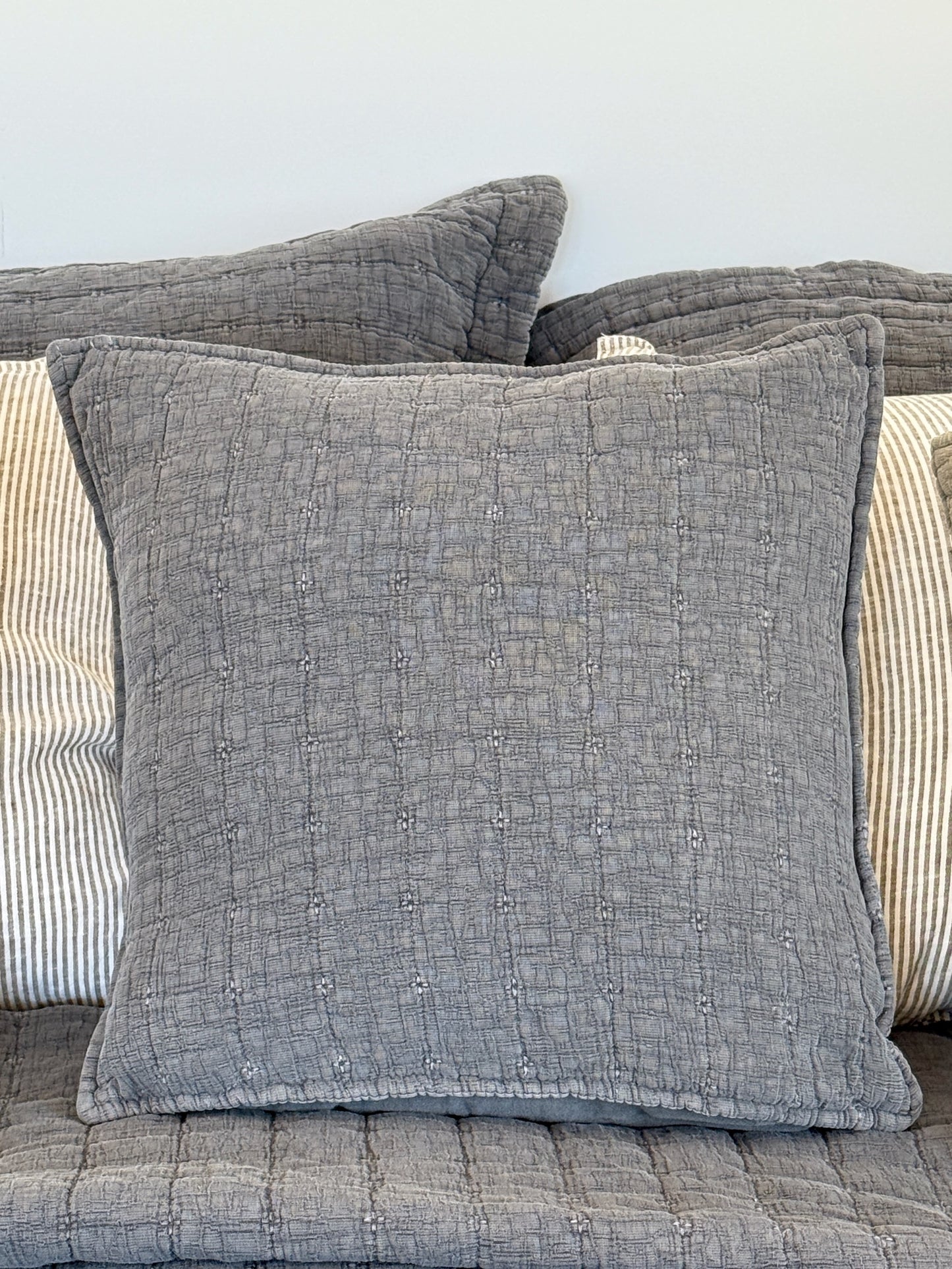Stonewashed Cotton Cushion Covers