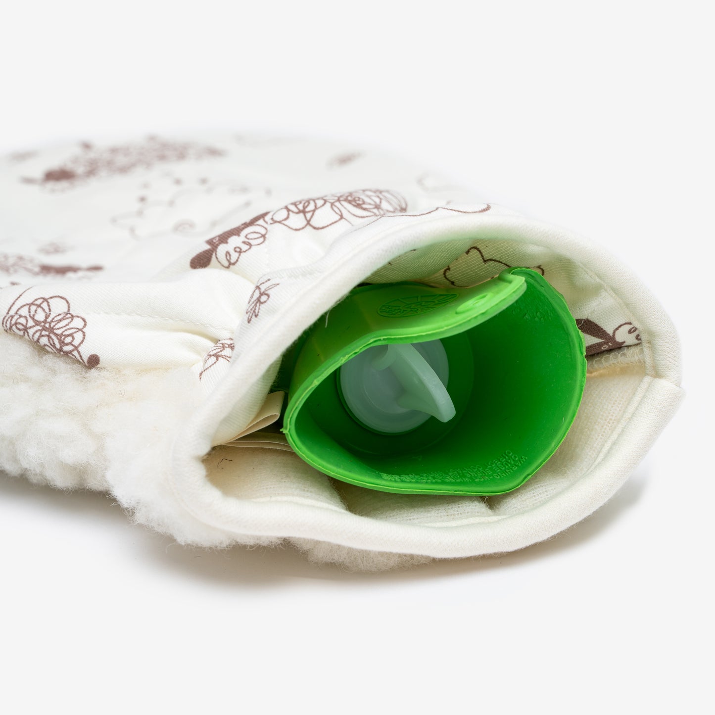 Hot Water Bottle with Soft Merino Wool Cover