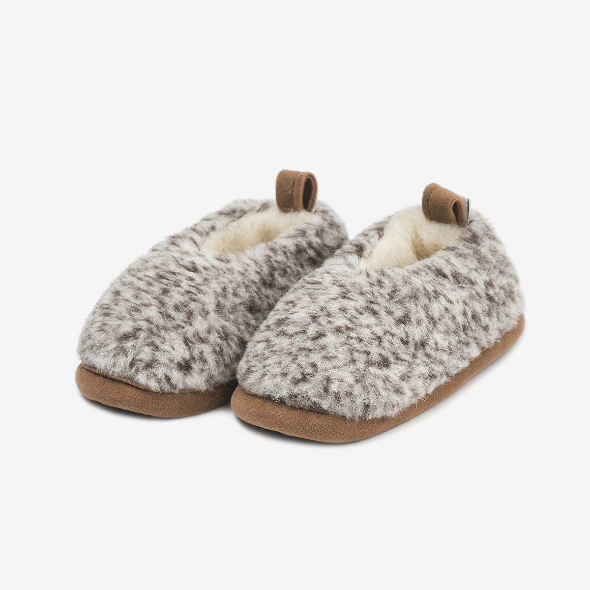 Kids Merino Wool Tiger Slippers
