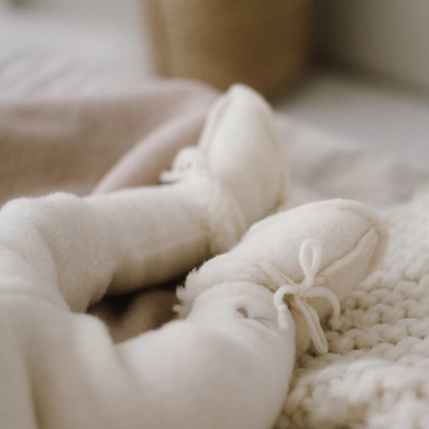 Merino Wool Baby Slippers