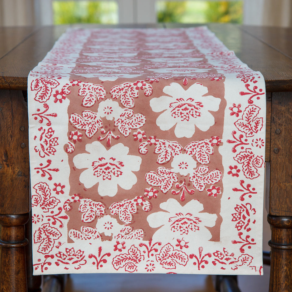 Block Print Table Runner