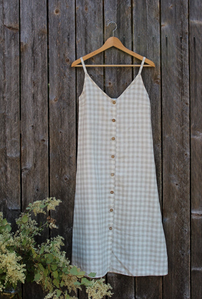 Slip Dress with Buttons