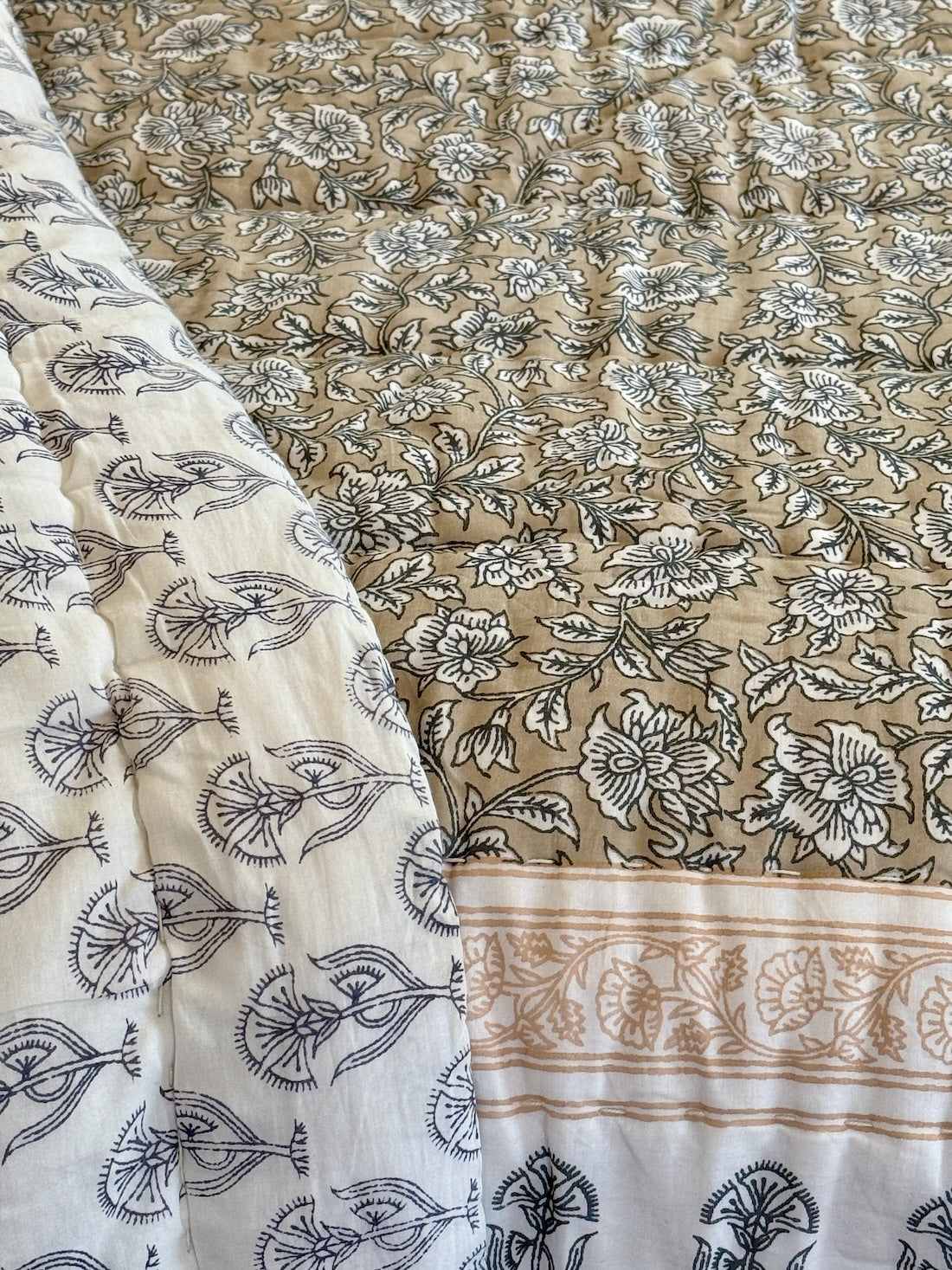 Block print Cotton Quilt