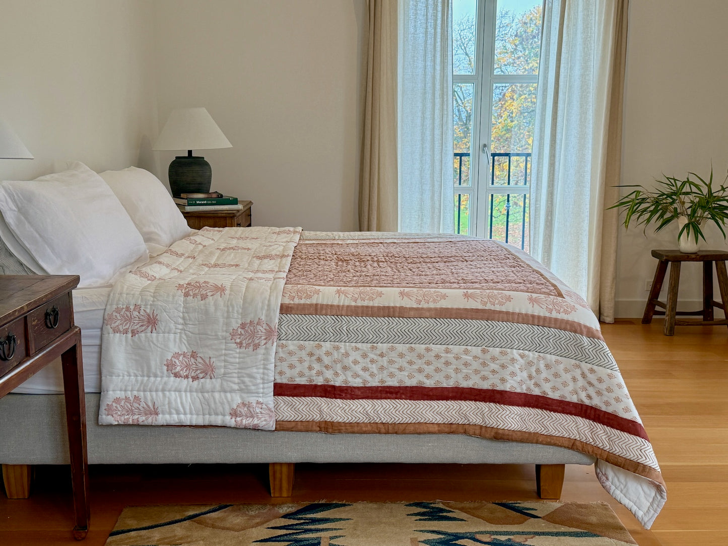 Block print Cotton Quilt