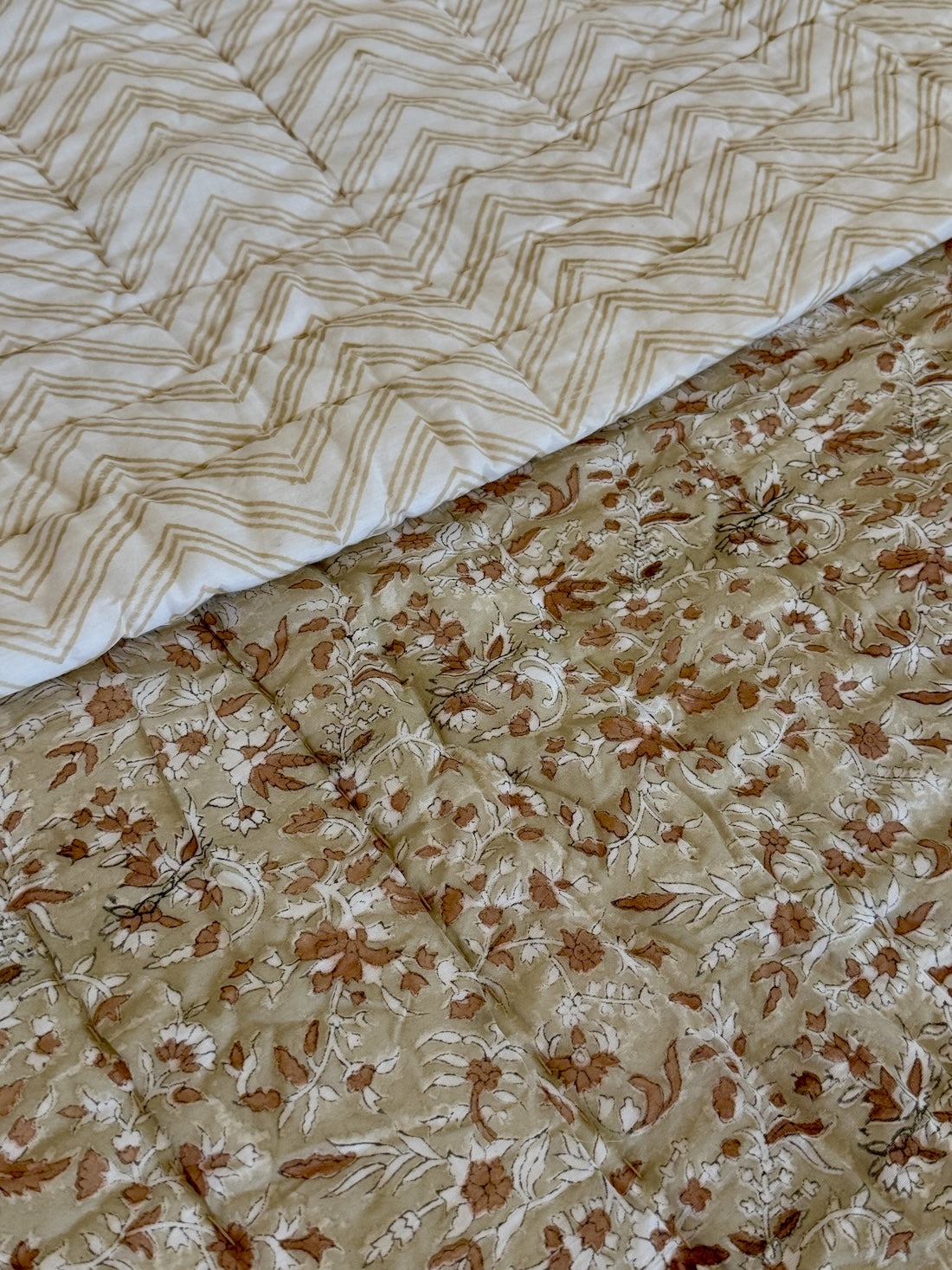 Block print Cotton Quilt