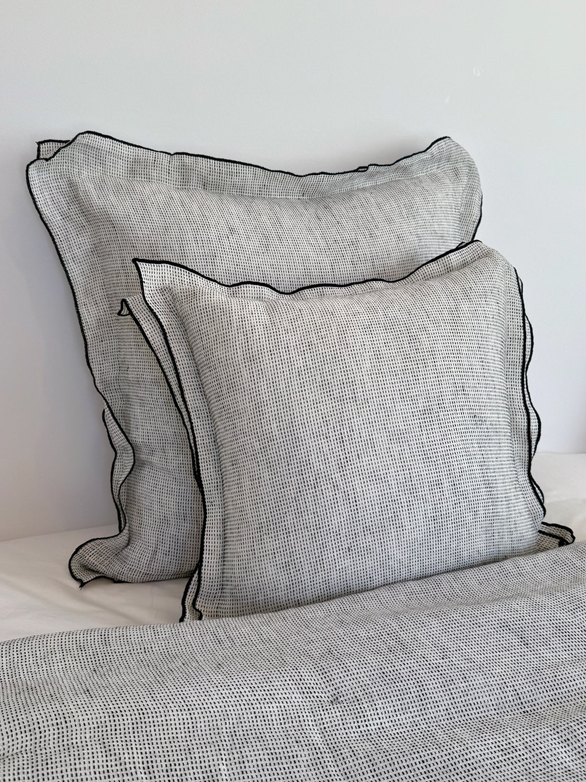 Linen Dobby Stitch Cushion Covers