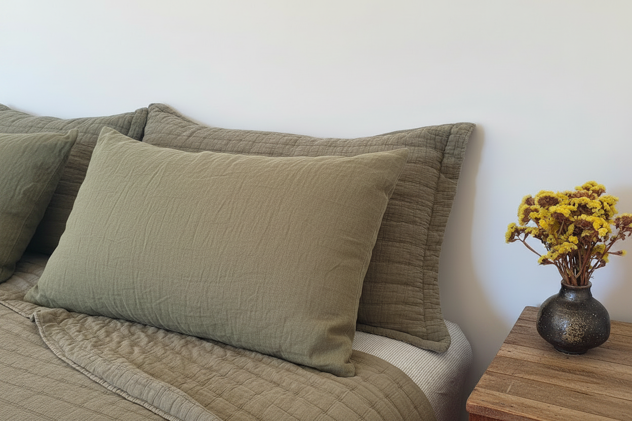 Stonewashed Cotton Shams