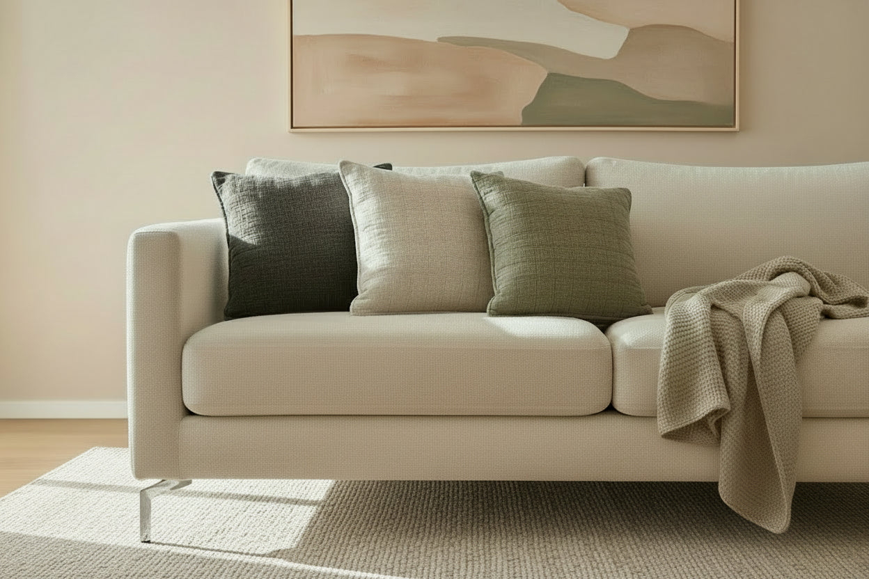 Stonewashed Cotton Cushion Covers