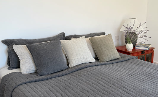 Stonewashed Cotton Cushion Covers