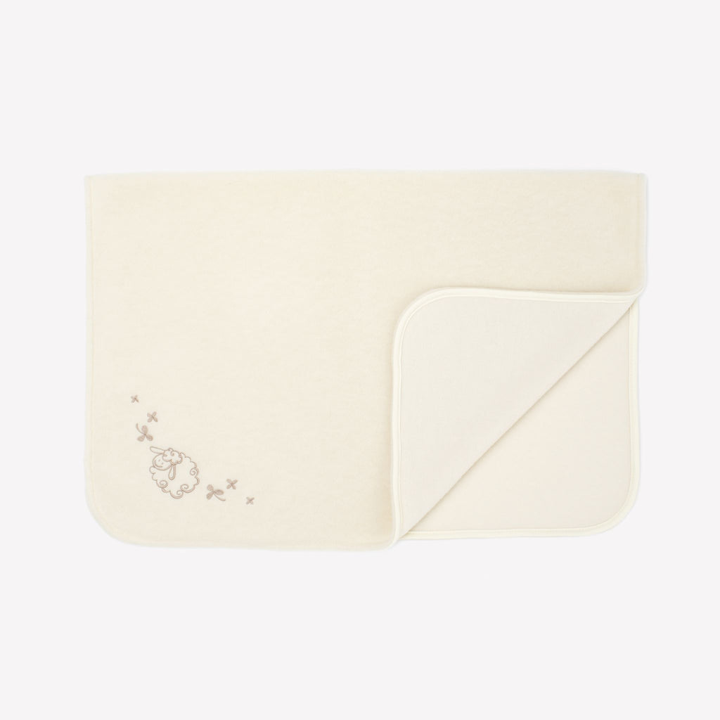 Embroidered Wool Baby Blanket
