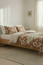 Indian Cotton Floral Duvet Cover