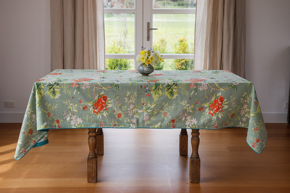 Cotton Floral Tablecloth