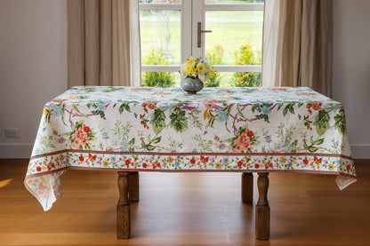 Cotton Floral Tablecloth