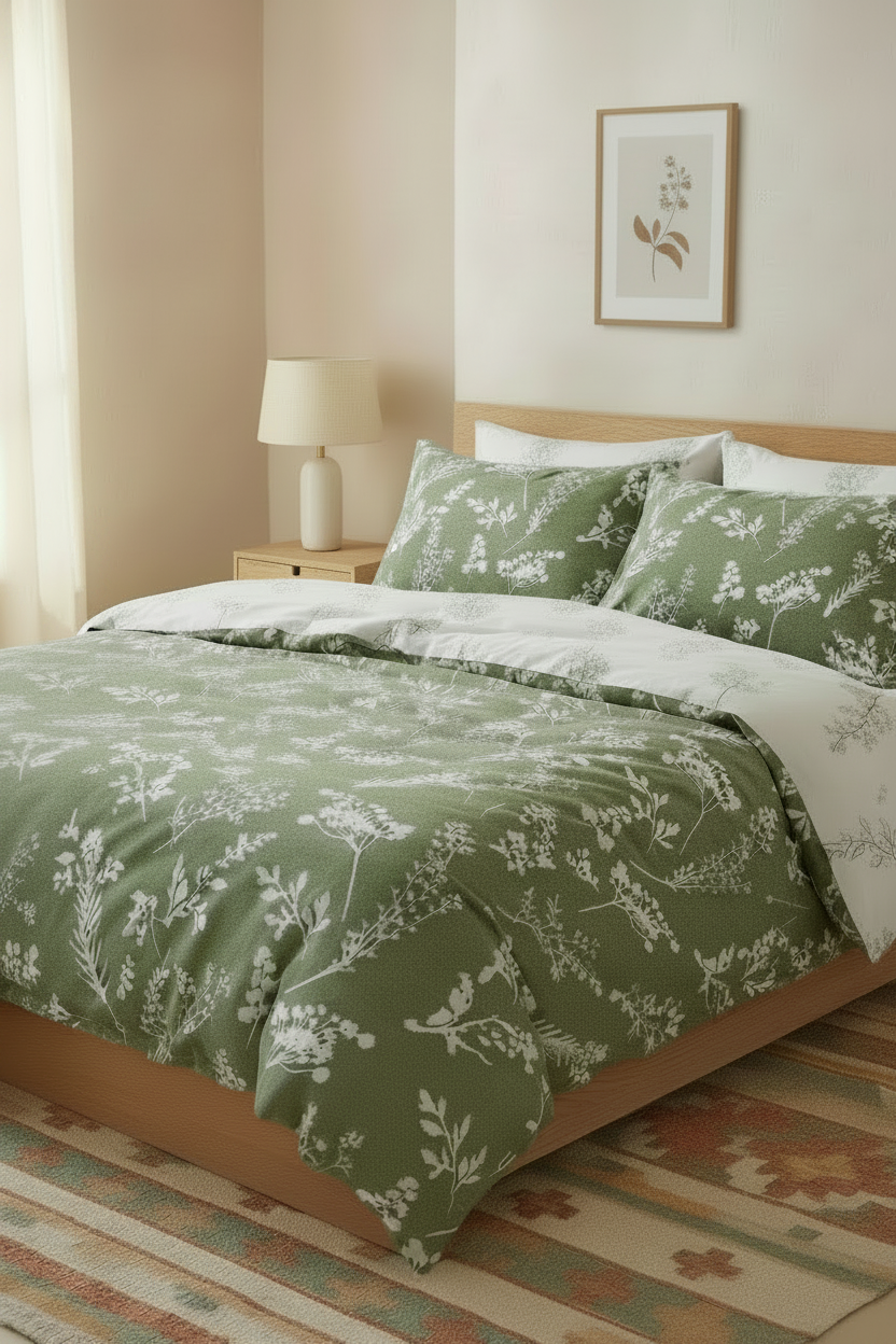 Indian Cotton Floral Duvet Cover