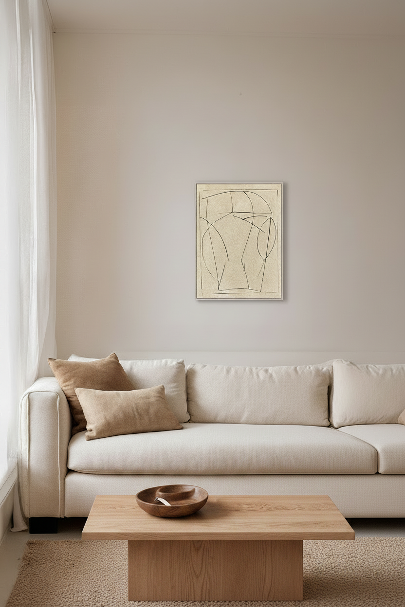 Etched Form in Ivory