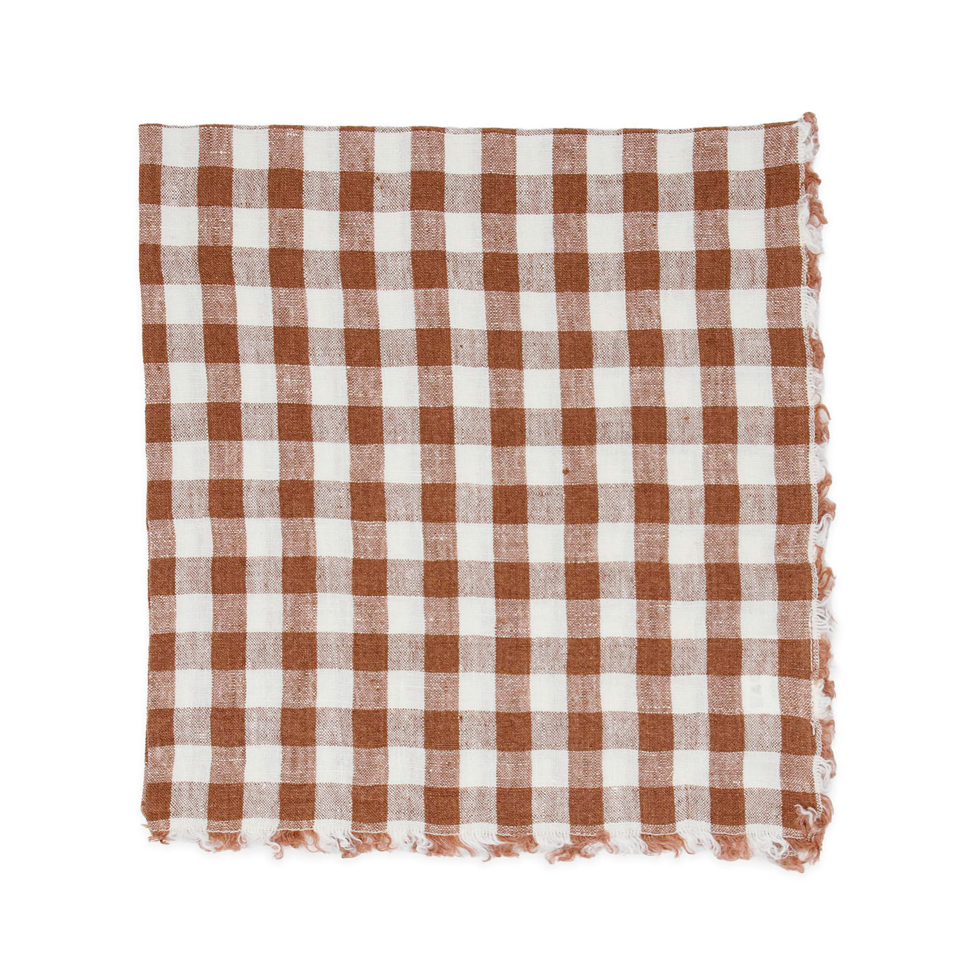Linen Gingham Check Table Napkins