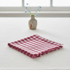 Linen Gingham Check Table Napkins