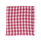 Linen Gingham Check Table Napkins