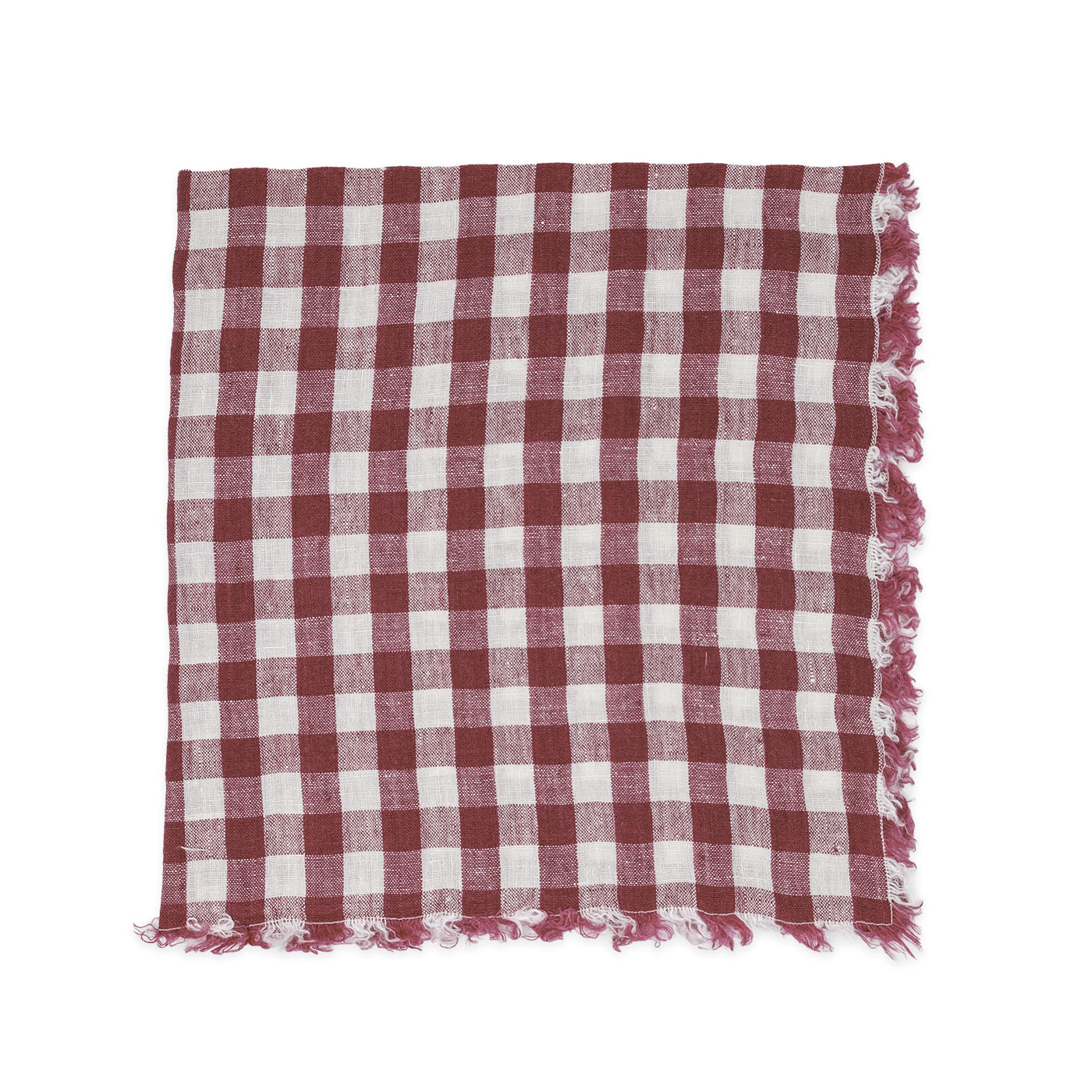 Linen Gingham Check Table Napkins
