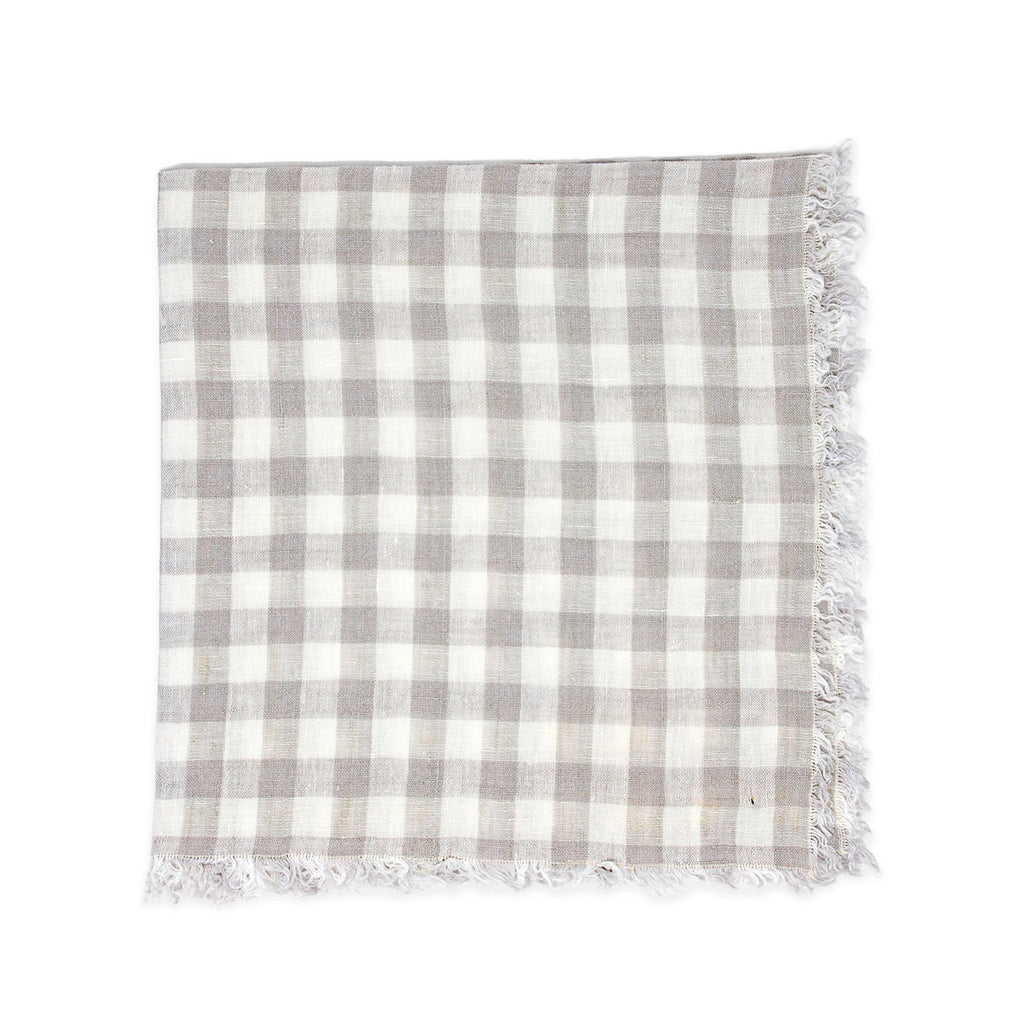Linen Gingham Check Table Napkins