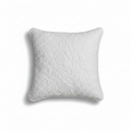 White Cotton Quilted Cushion Cover