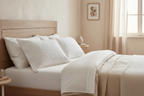 White Cotton Quilted Shams