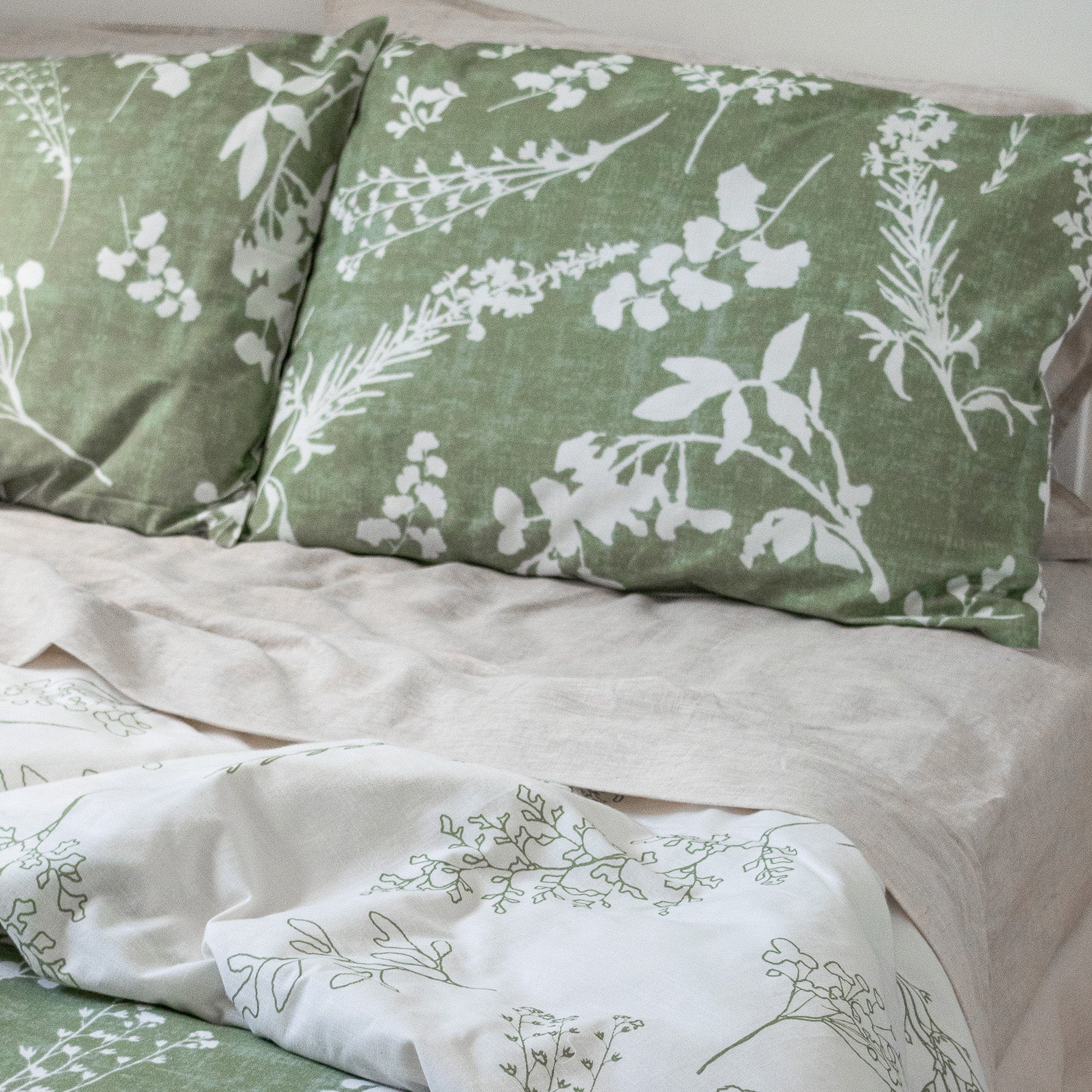 Indian Cotton Floral Pillowcases